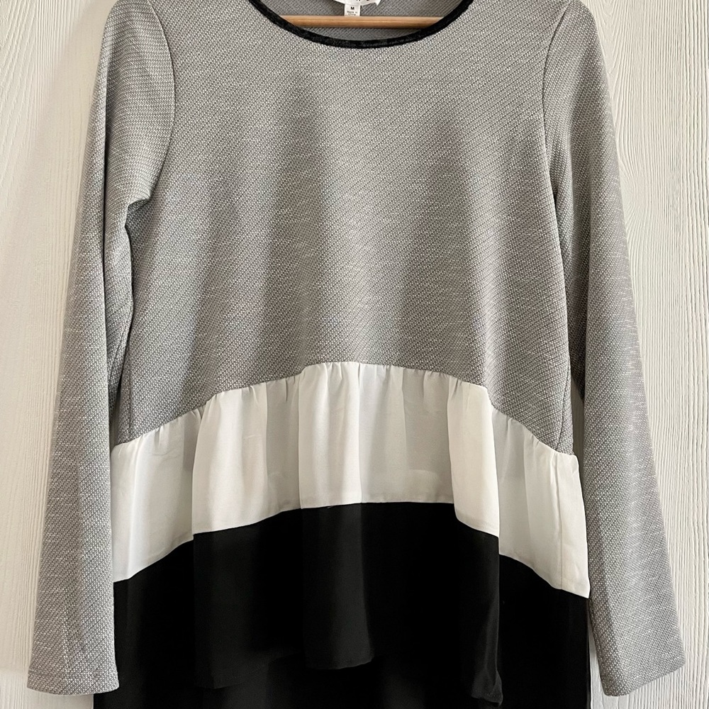 Peplum style top- multi colored
